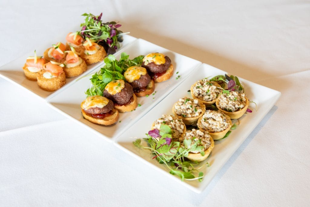 delicious and neat canape food for a wake in bristol