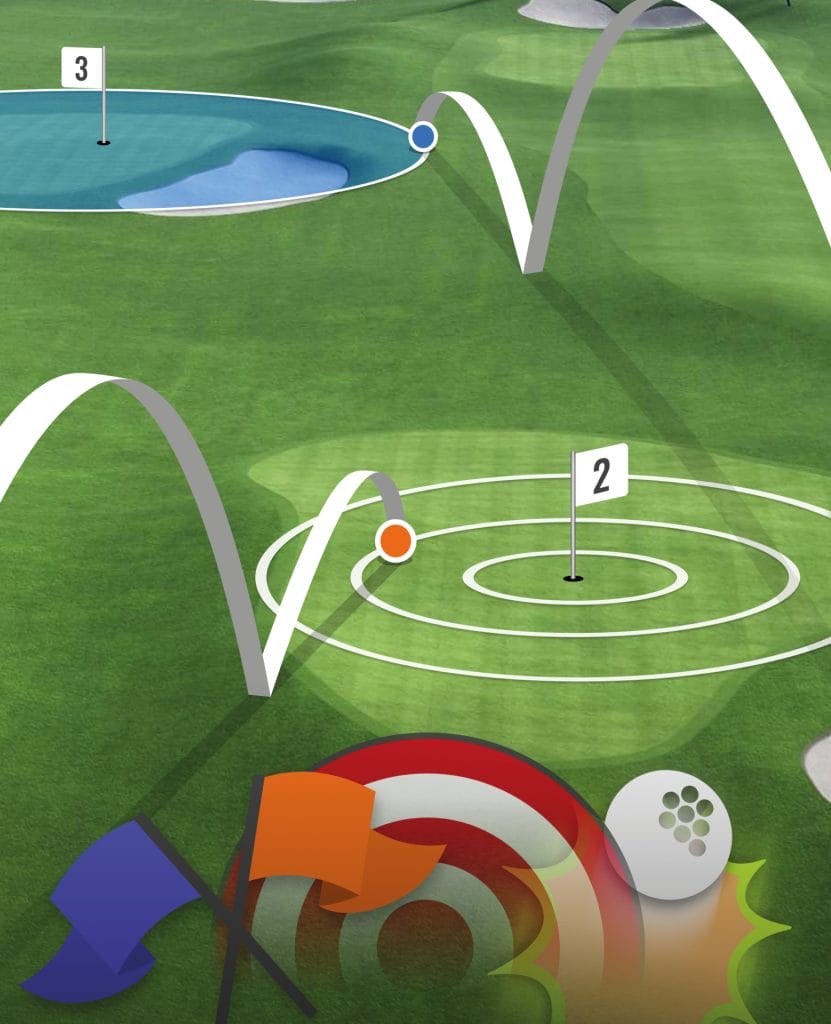 driving range games on launch monitor