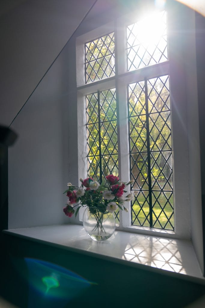 Decorative window sill at The Lodge, a charming hotel near Bristol offering comfortable accommodations in Alveston