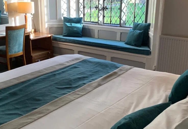 hypnos beds with fresh sheets at hotel near bristol