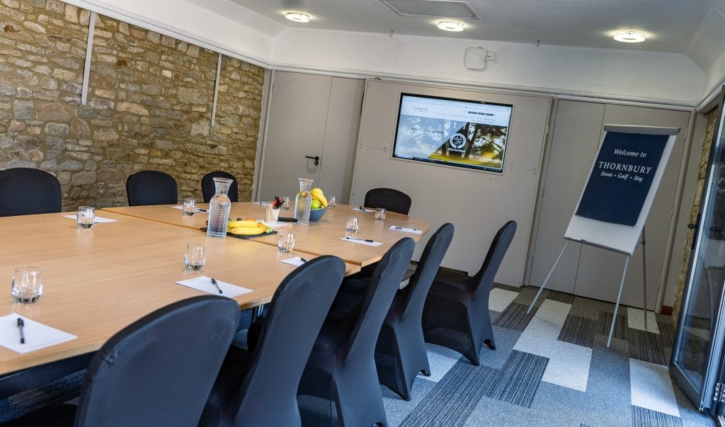 conference space set up ready at a meeting venue in bristol