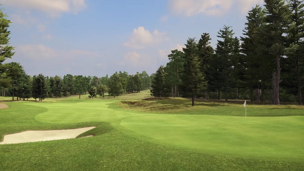 virtual wentworth golf course at driving range in bristol