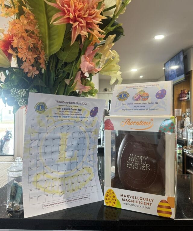 This Easter at the Thornbury Golf Centre - We have TWO very exciting Easter themed competitions.
Firstly, Thornbury Lions Club have a Marvellously Magnificent Thornton's Easter egg in aid for the Great Western Air Ambulance charity.
Secondly, we have our egg challenge! All you need to do is take a guess of how many eggs are in the jar, then fill in the small slip - and you could win them all!
 #thornburygolfcourse #easter #easteregg #eastereggs #eastersunday #easterdecor #easterbunny #eastertreats #easterbasket #competition #competitiontime #challange #challange2024 #greatwesternairambulance